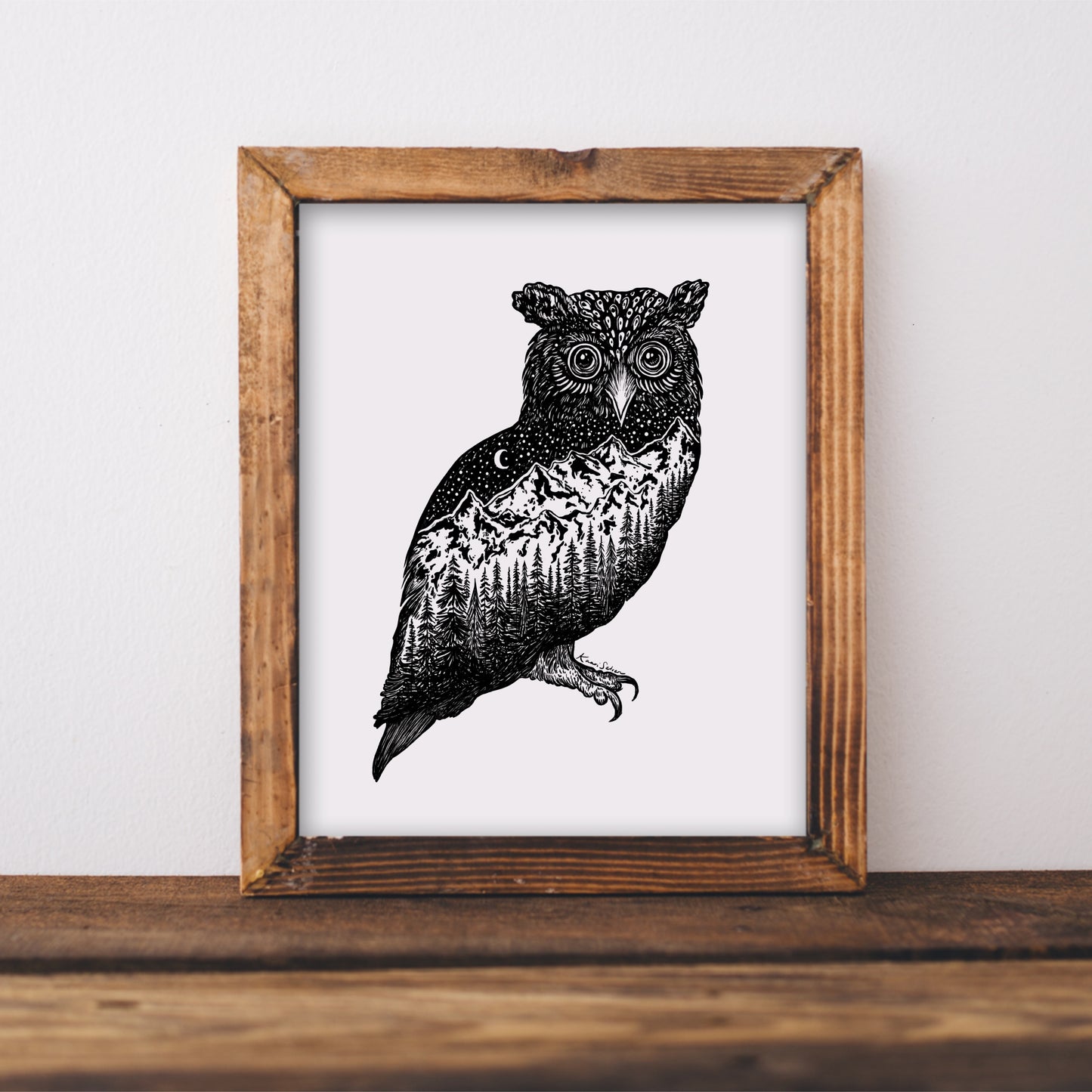 Mountain Owl Art Print