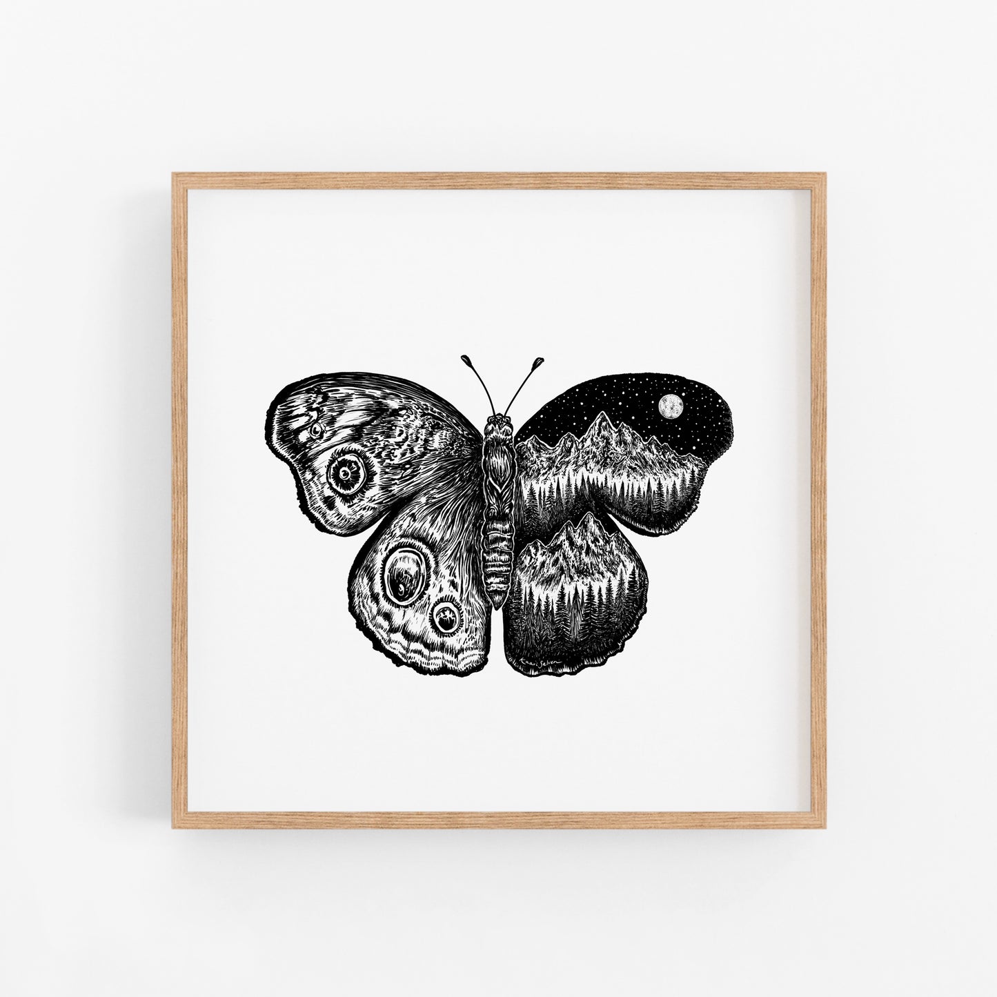 Mountain Butterfly Art Print