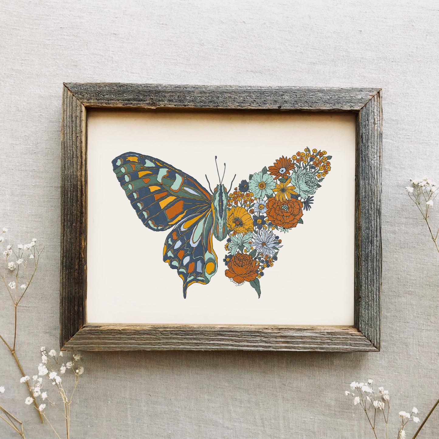 Blooming Butterfly Art Print