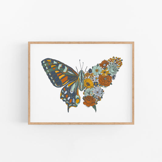 Blooming Butterfly Art Print