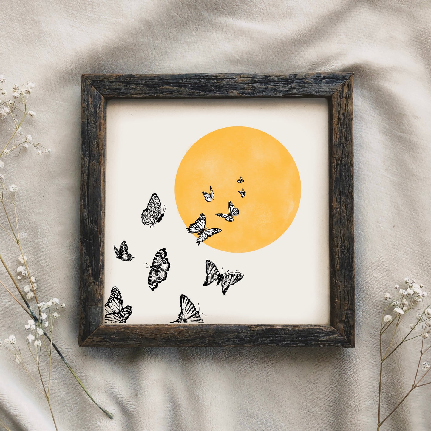 Butterfly Dawn Art Print