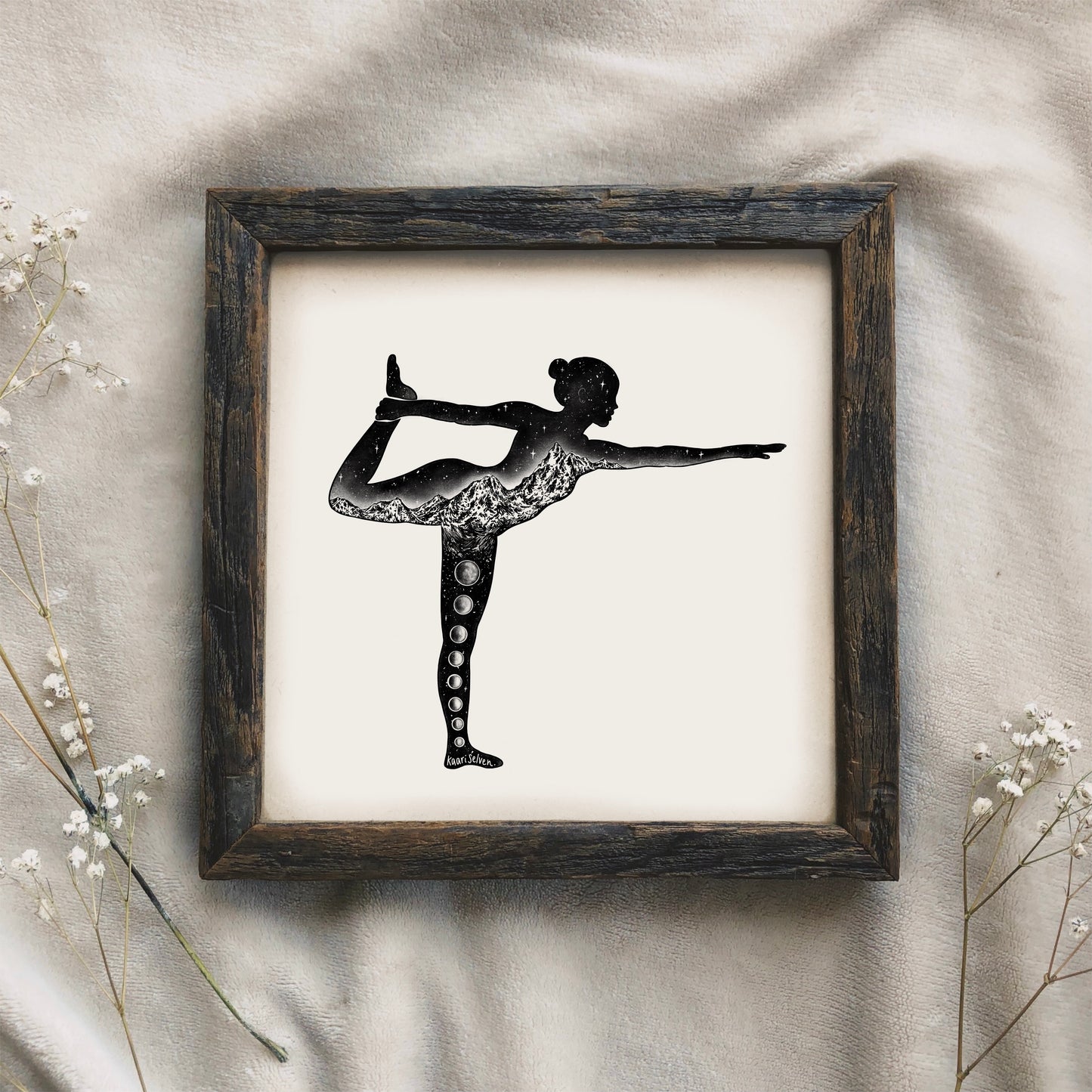 Yoga Pose V Art Print