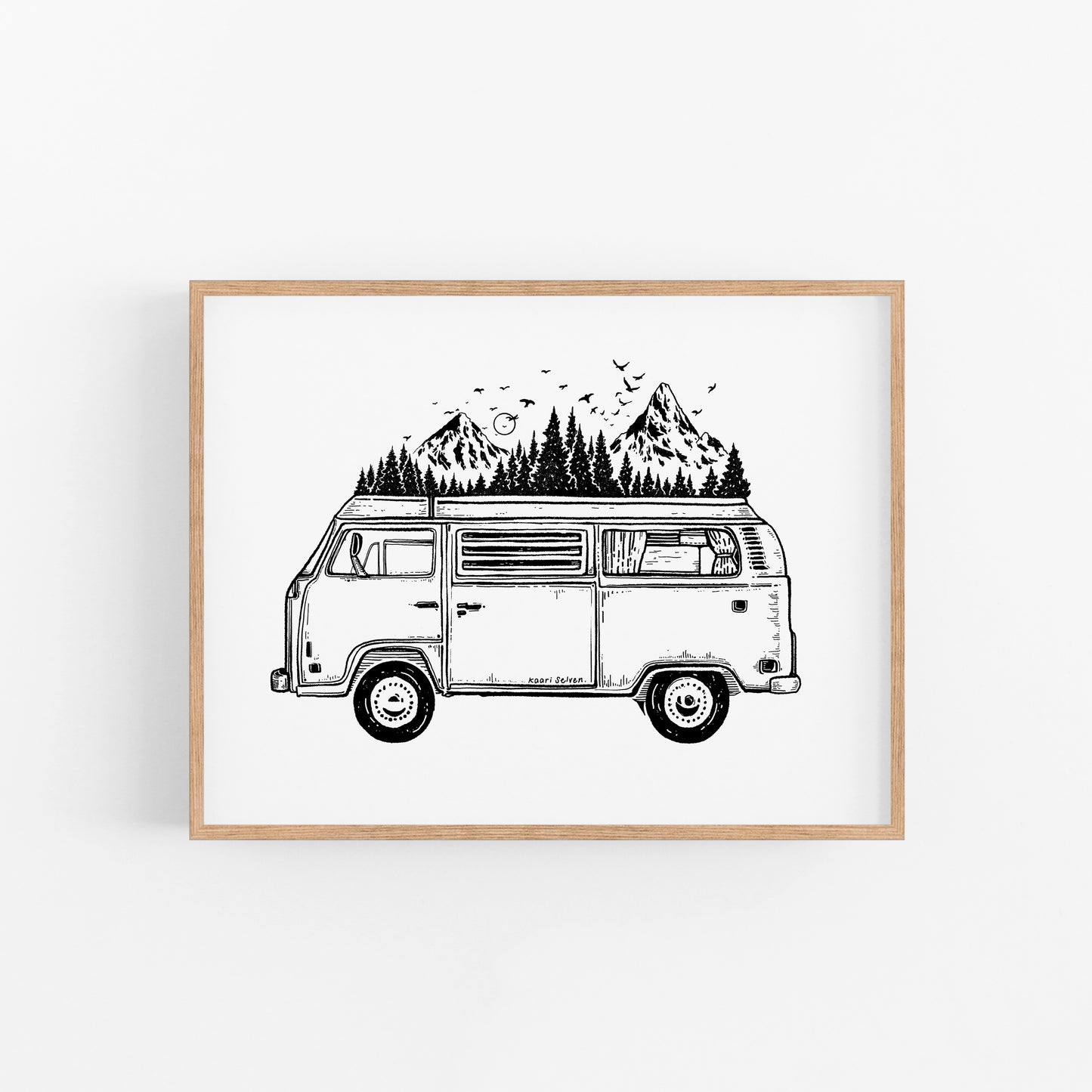 Mountain Van Art Print