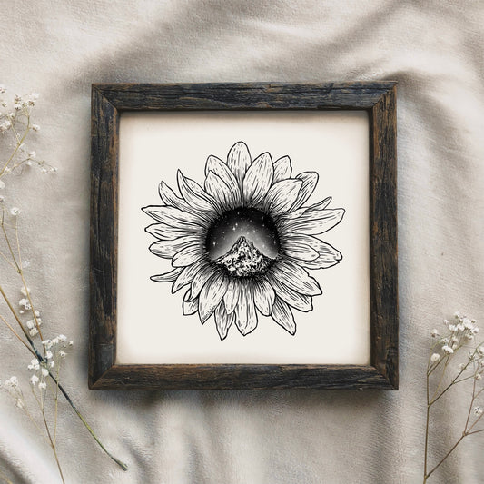 Mountain Sunflower Art Print