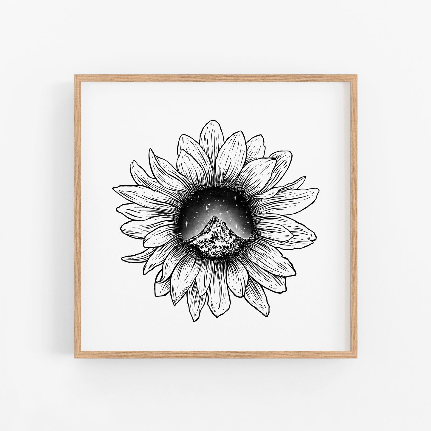 Mountain Sunflower Art Print