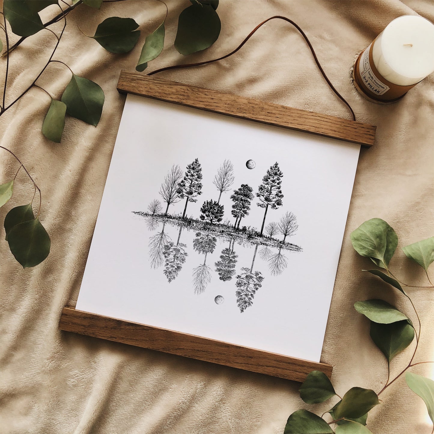 Tree Reflections Art Print