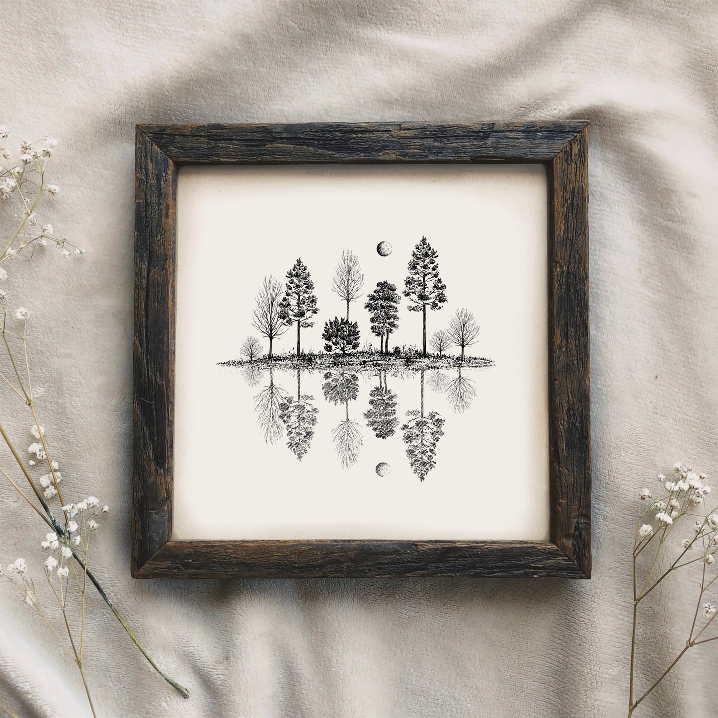 Tree Reflections Art Print