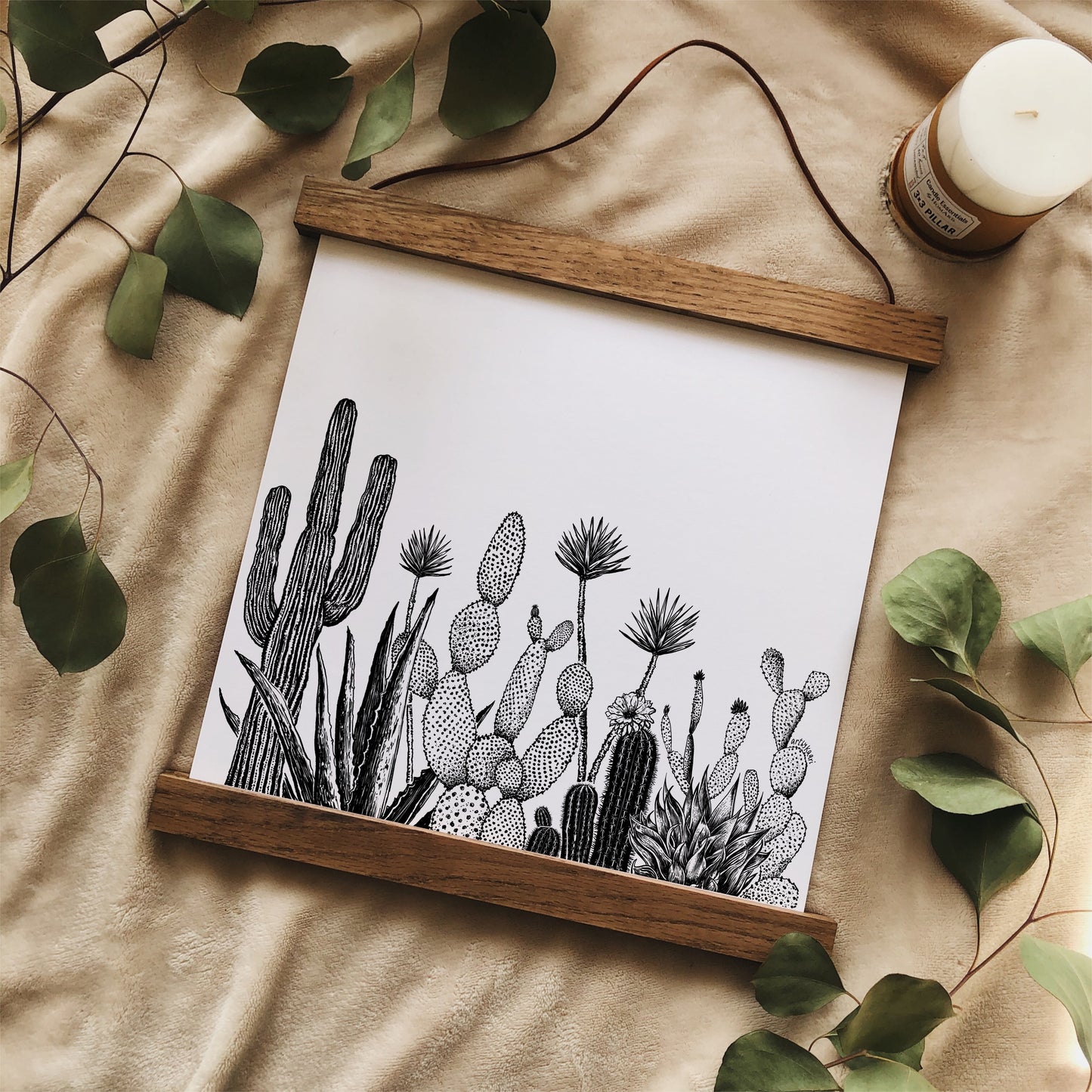 Cacti Growing Art Print