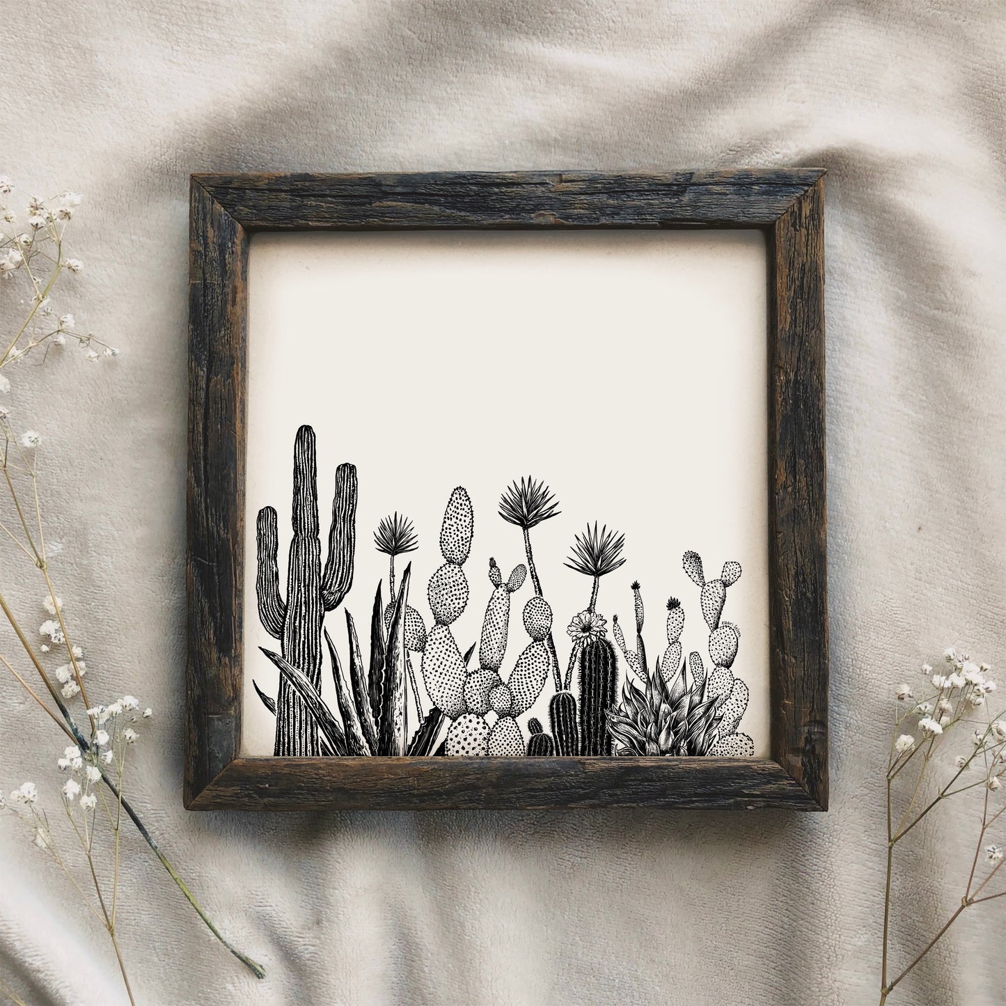 Cacti Growing Art Print