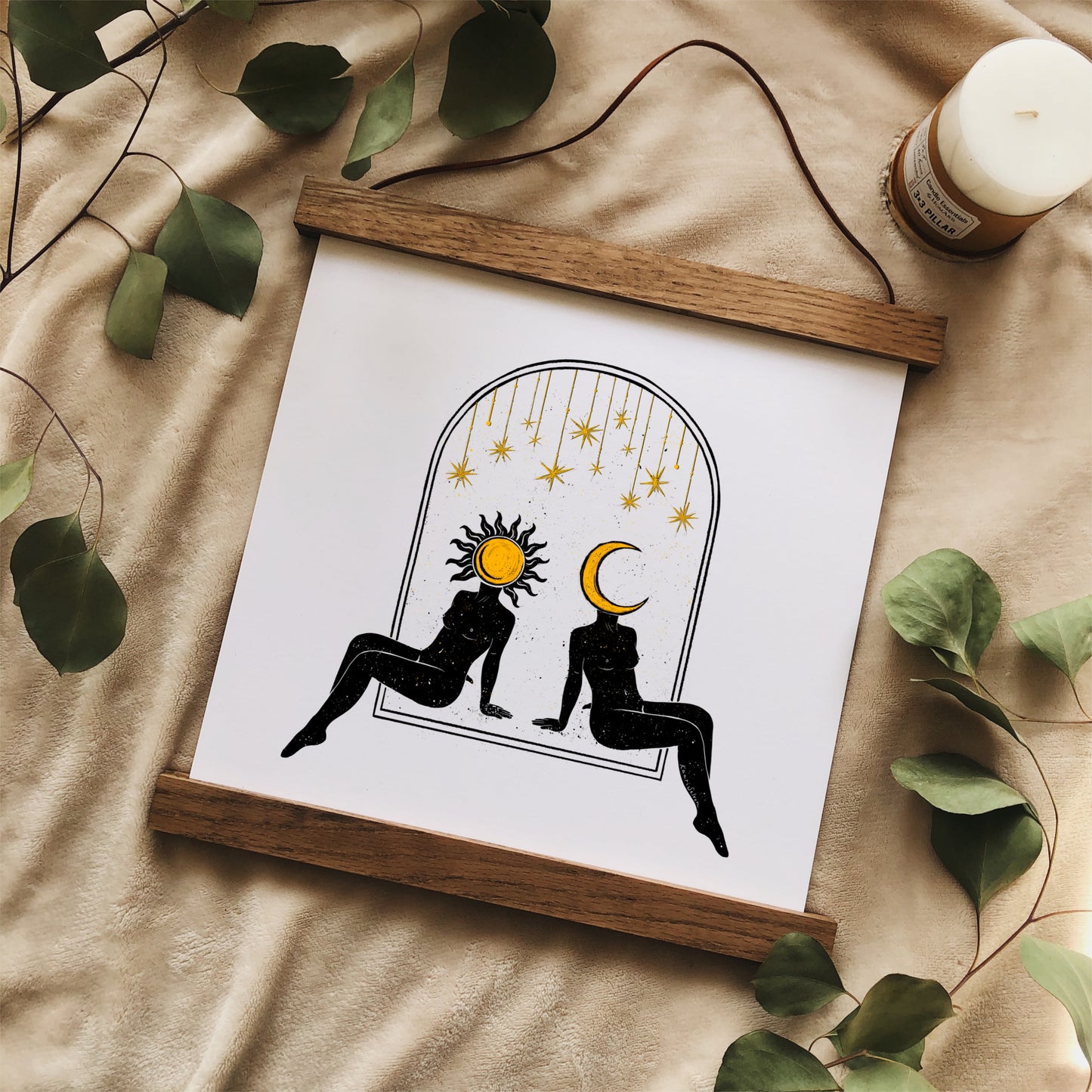 Sun to my Moon Art Print