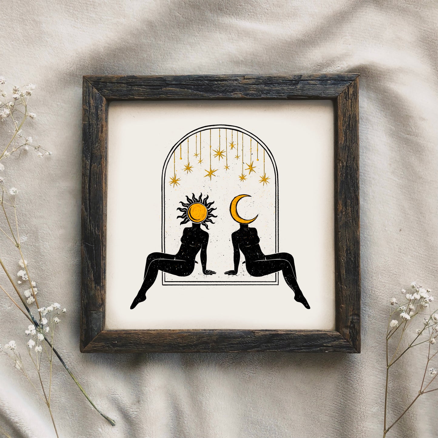 Sun to my Moon Art Print