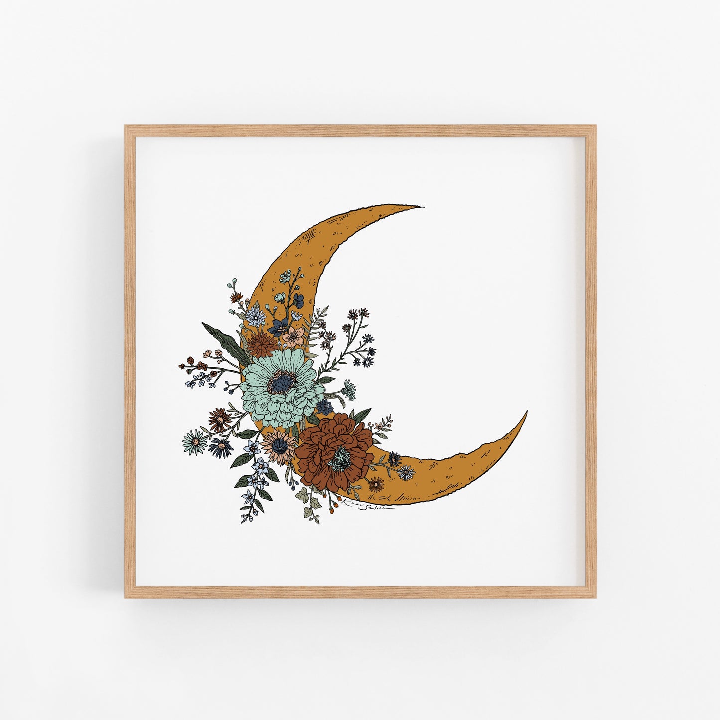 Lunar Bloom Art Print