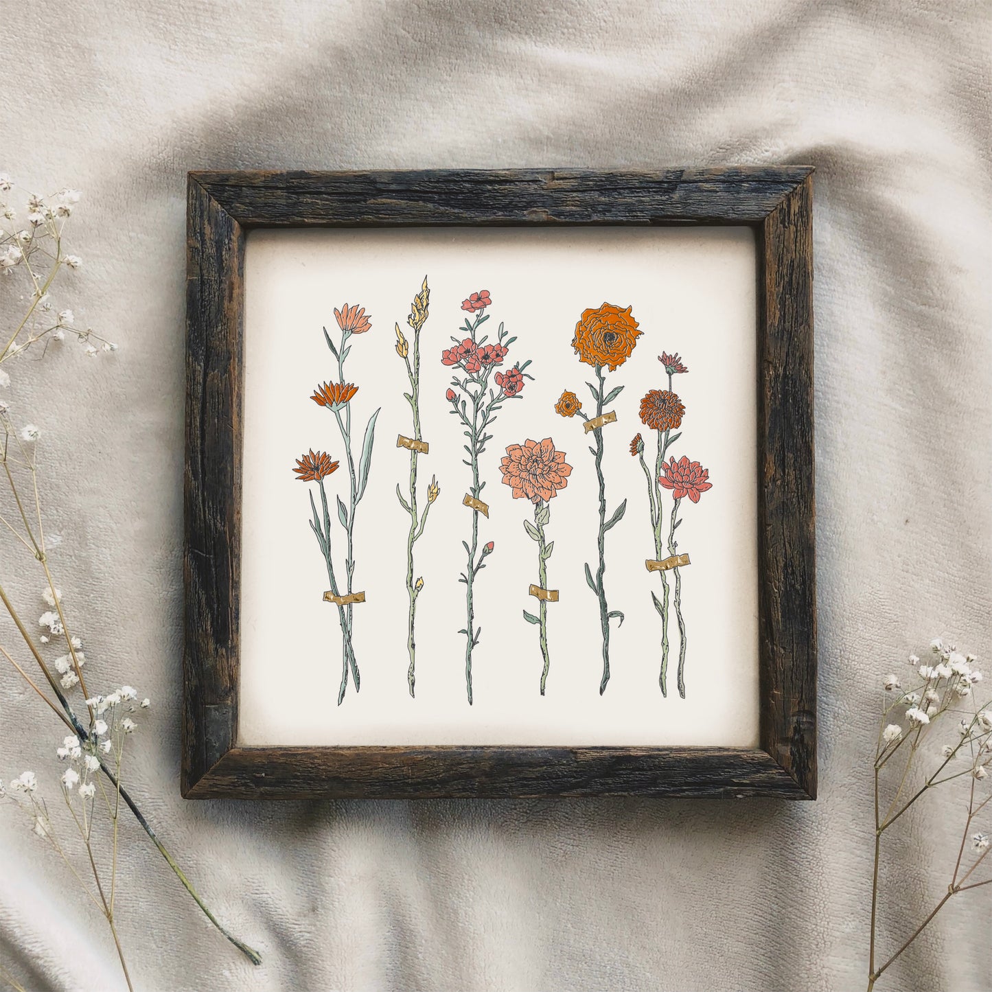 Flower Cuttings Art Print