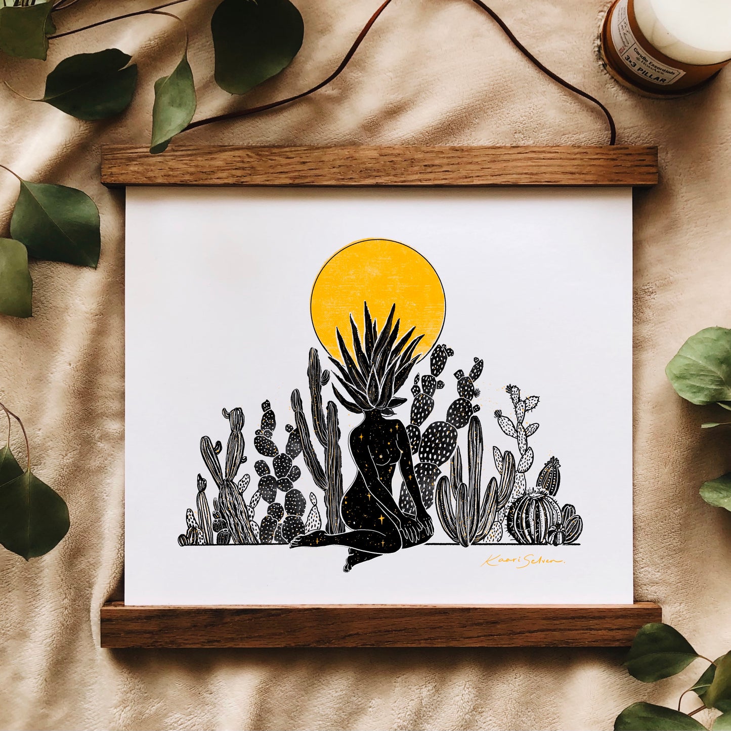 Her Desert Sun Art Print