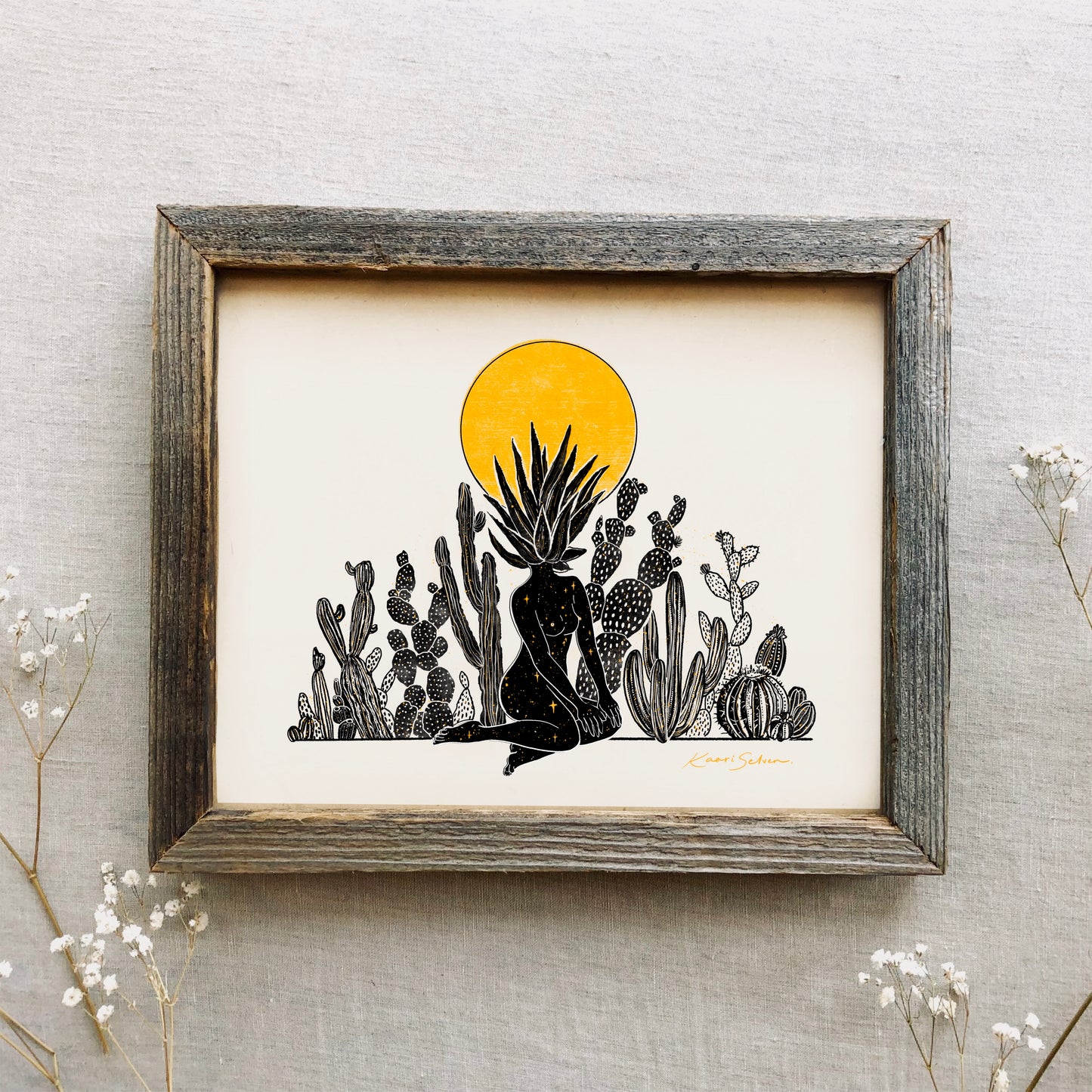 Her Desert Sun Art Print