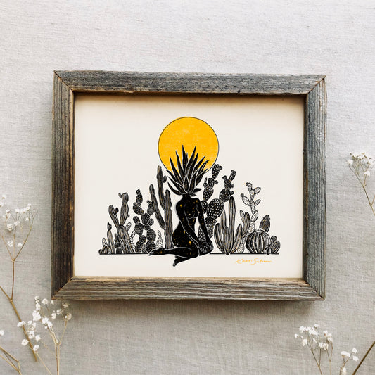 Her Desert Sun Art Print