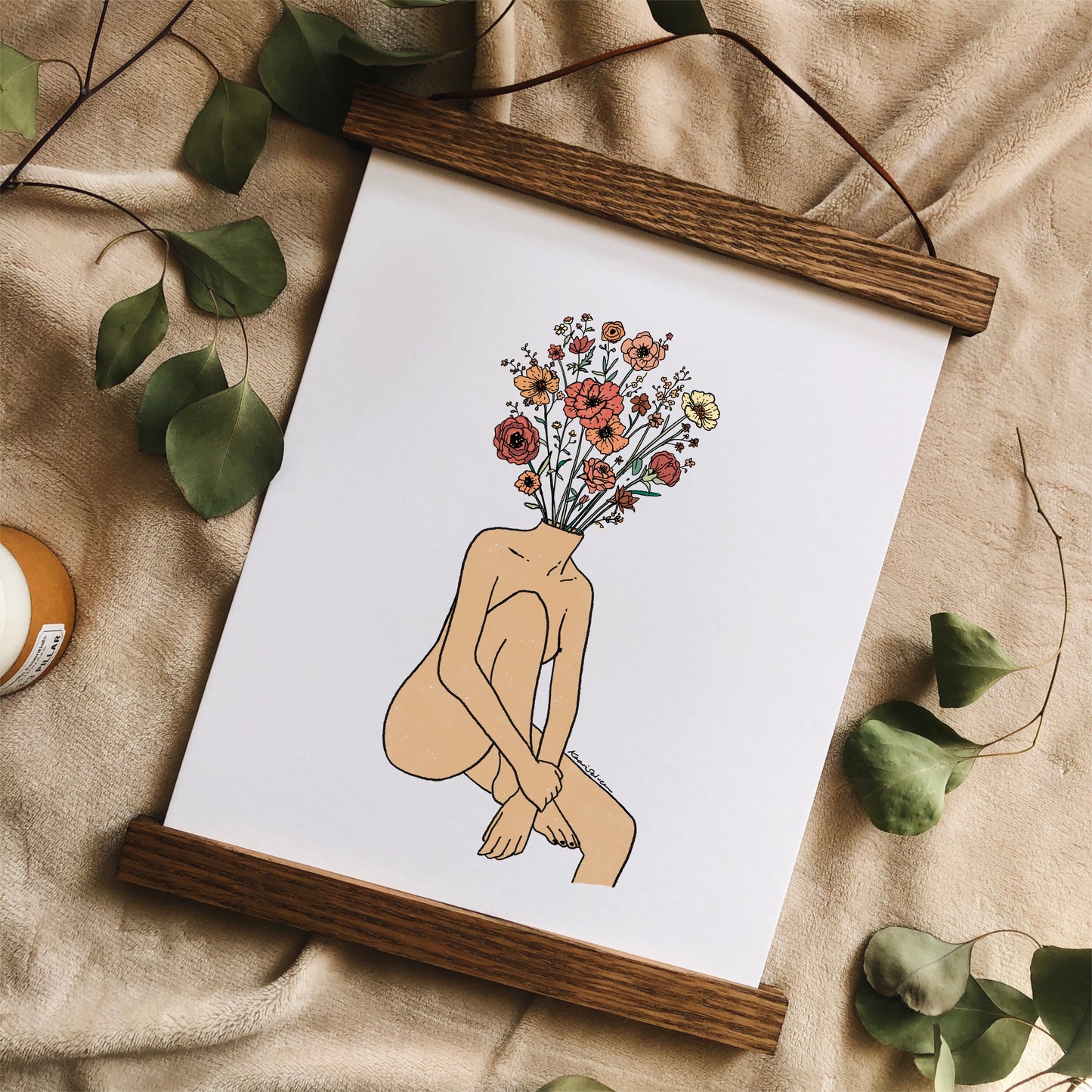 Posy Head Art Print