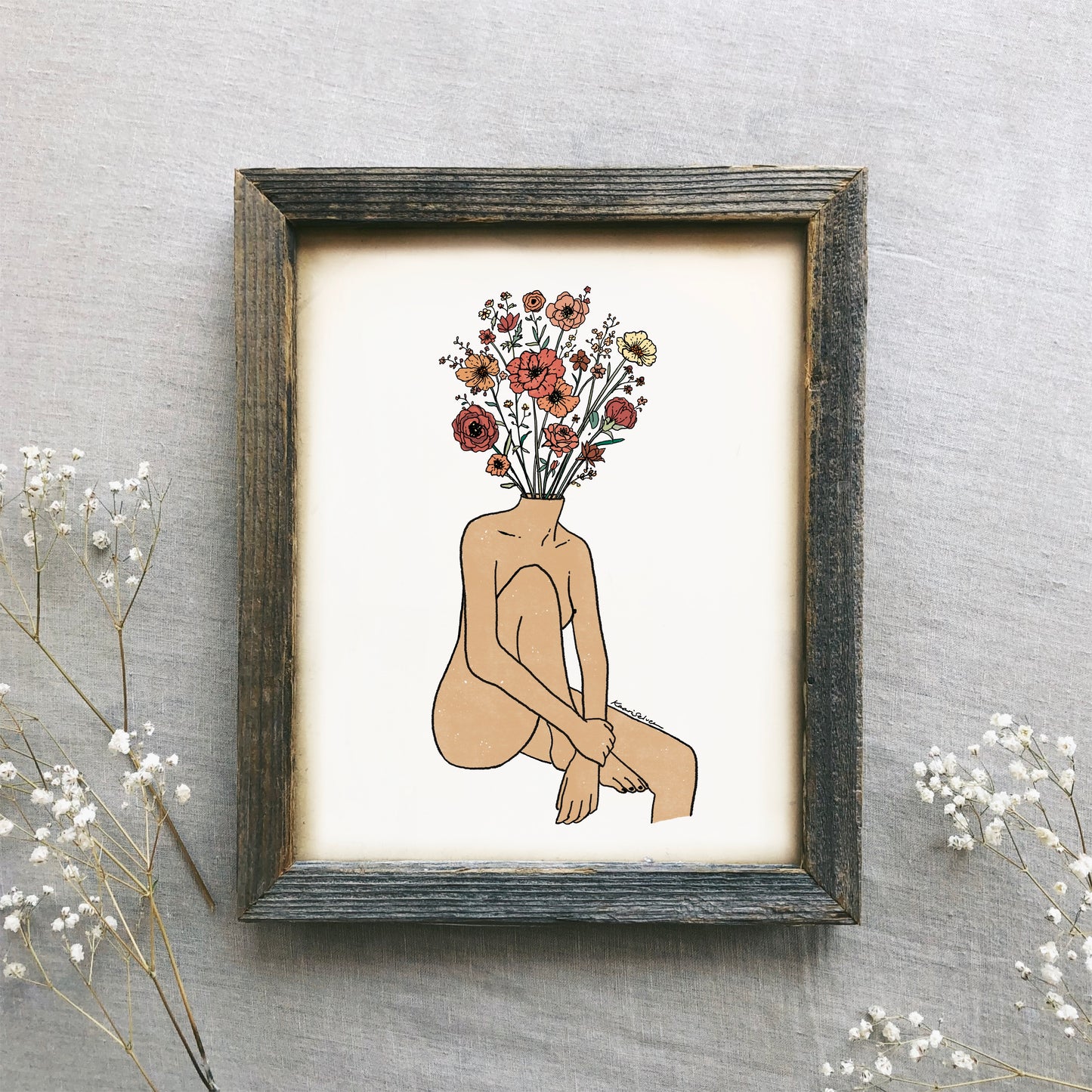 Posy Head Art Print
