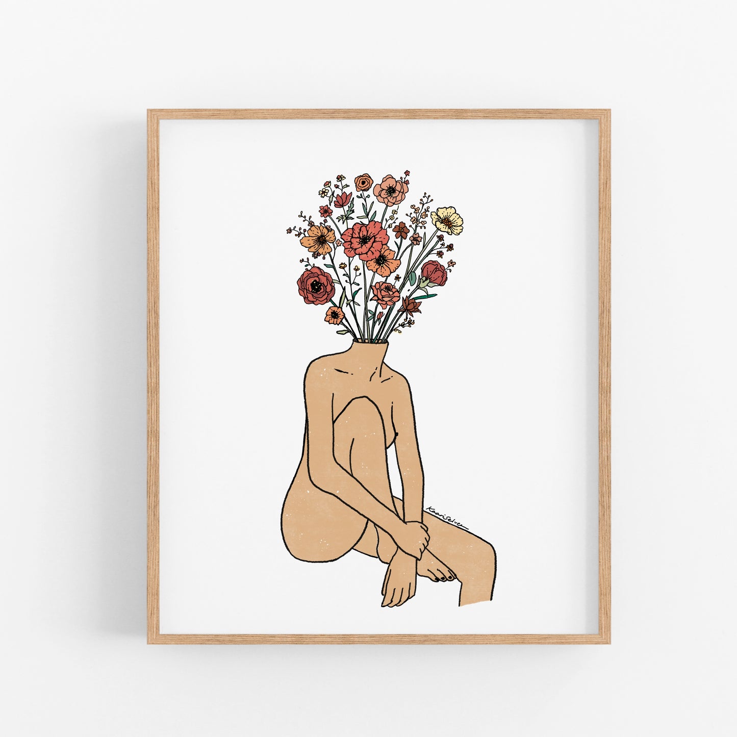 Posy Head Art Print