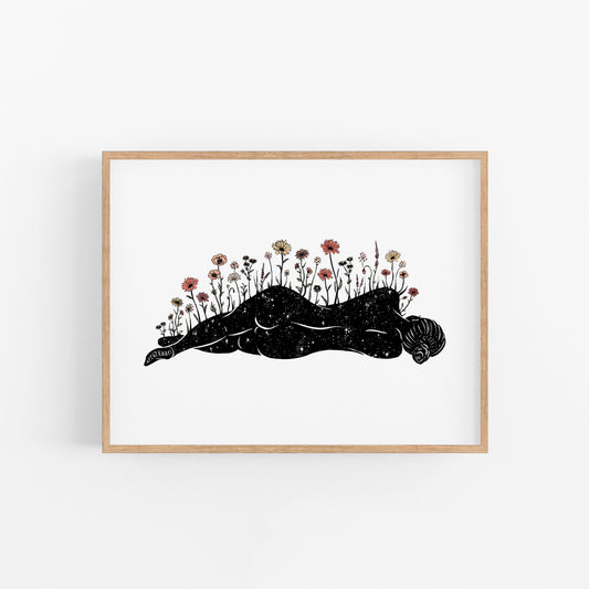 She Grows Art Print