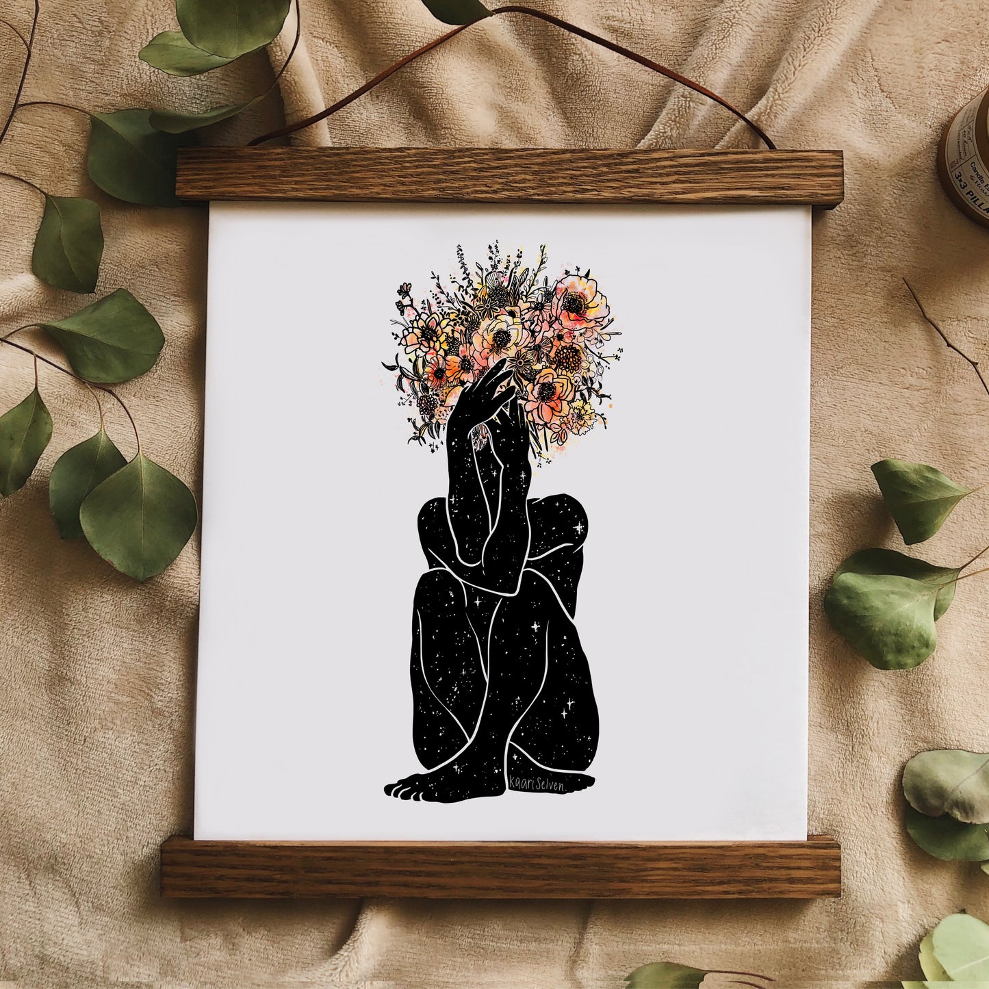 Bouquet Pose Art Print