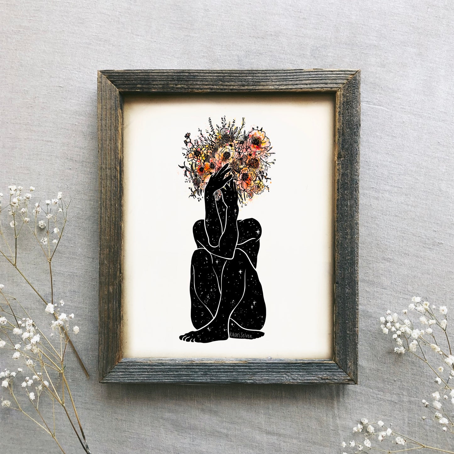 Bouquet Pose Art Print