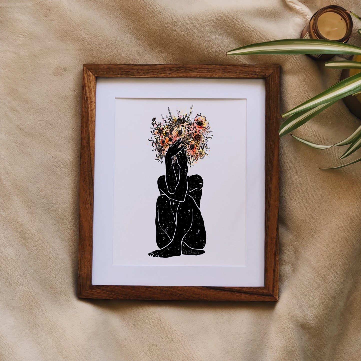 Bouquet Pose Art Print