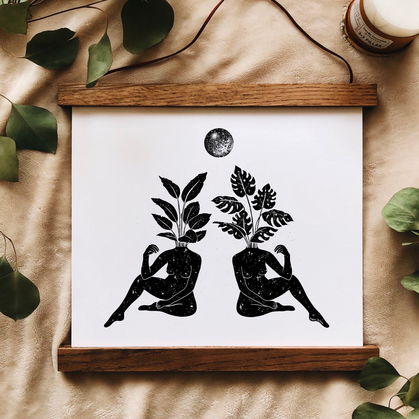 Beneath the Same Moon Art Print