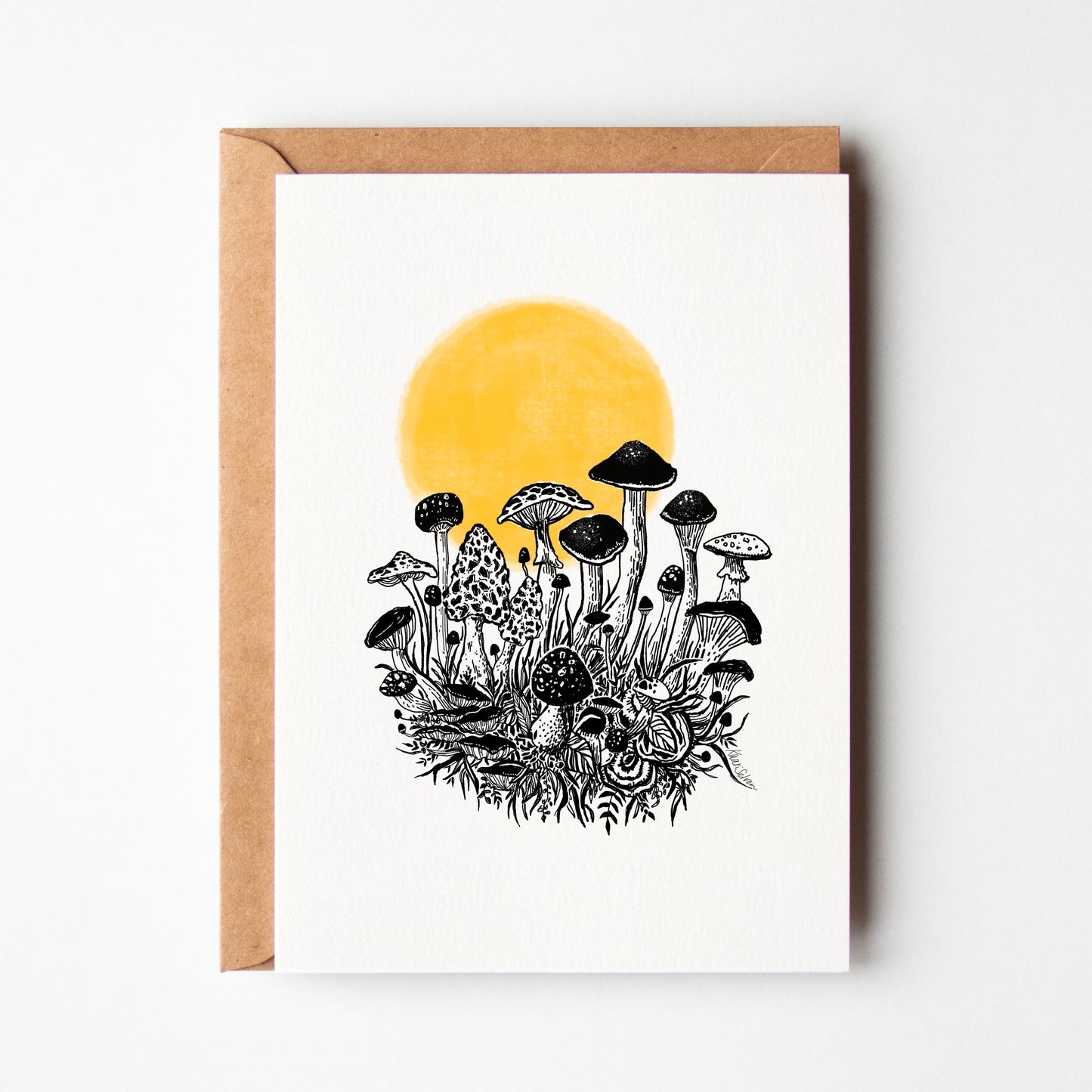 Mushroom Dawn Greeting Card