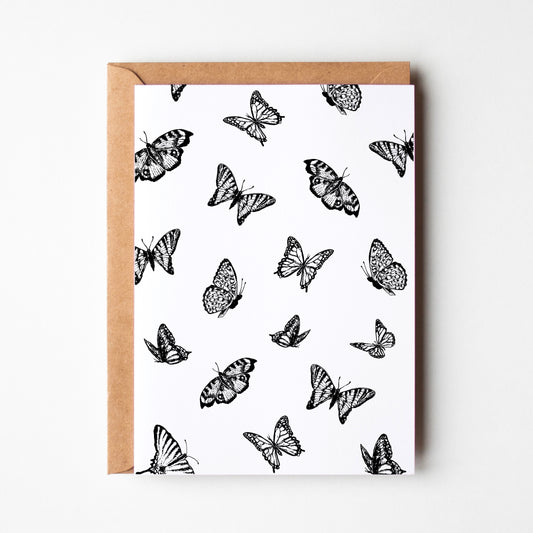 Tiny Butterflies Art Greeting Card