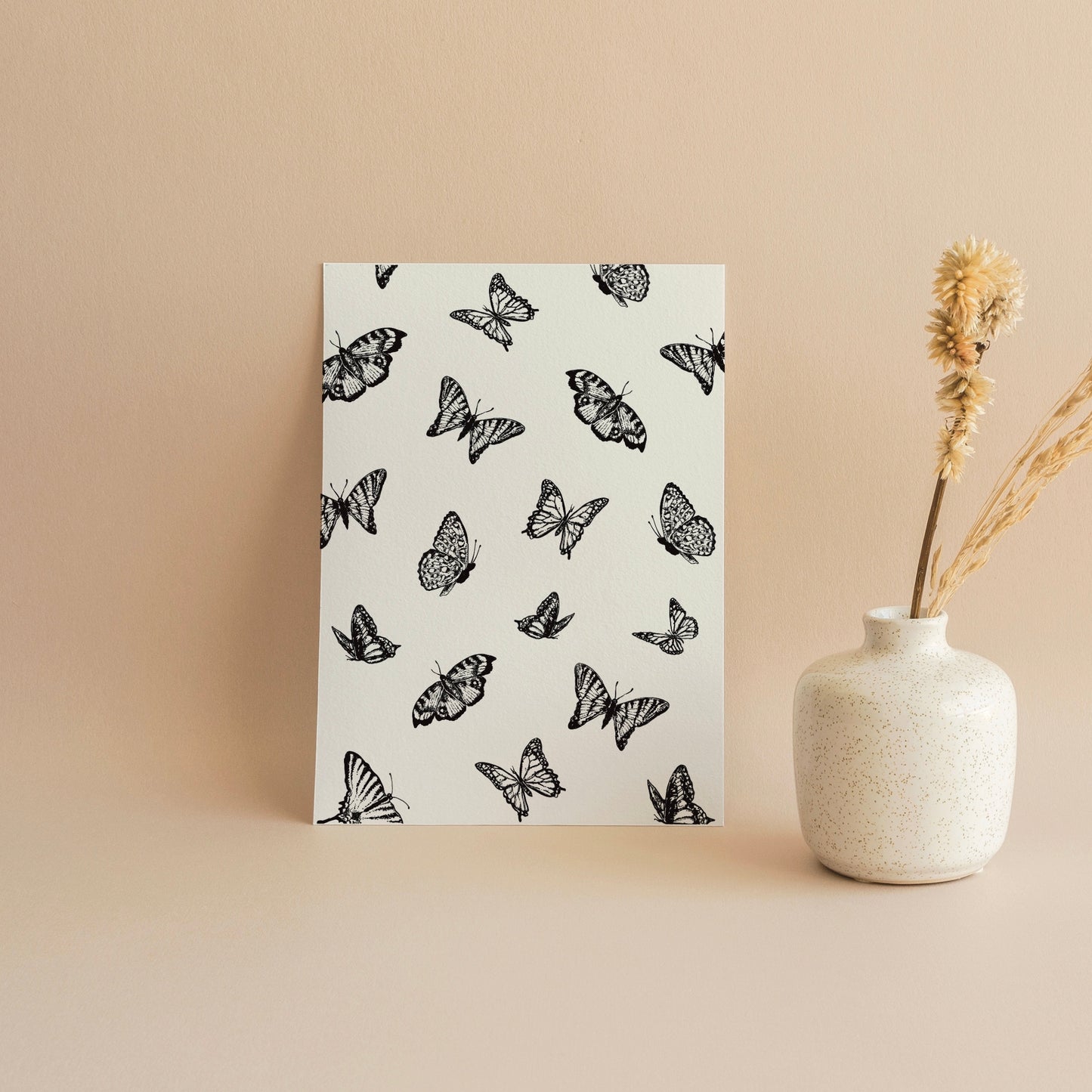 Tiny Butterflies Art Greeting Card