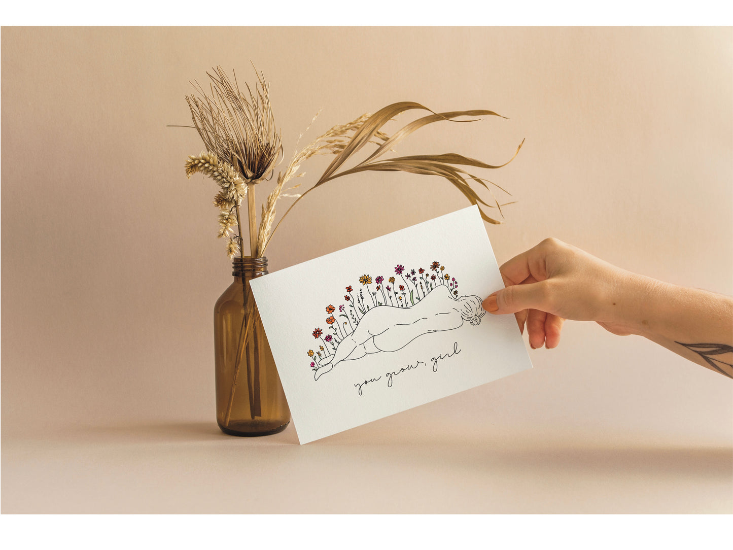 You Grow Girl Greeting Card