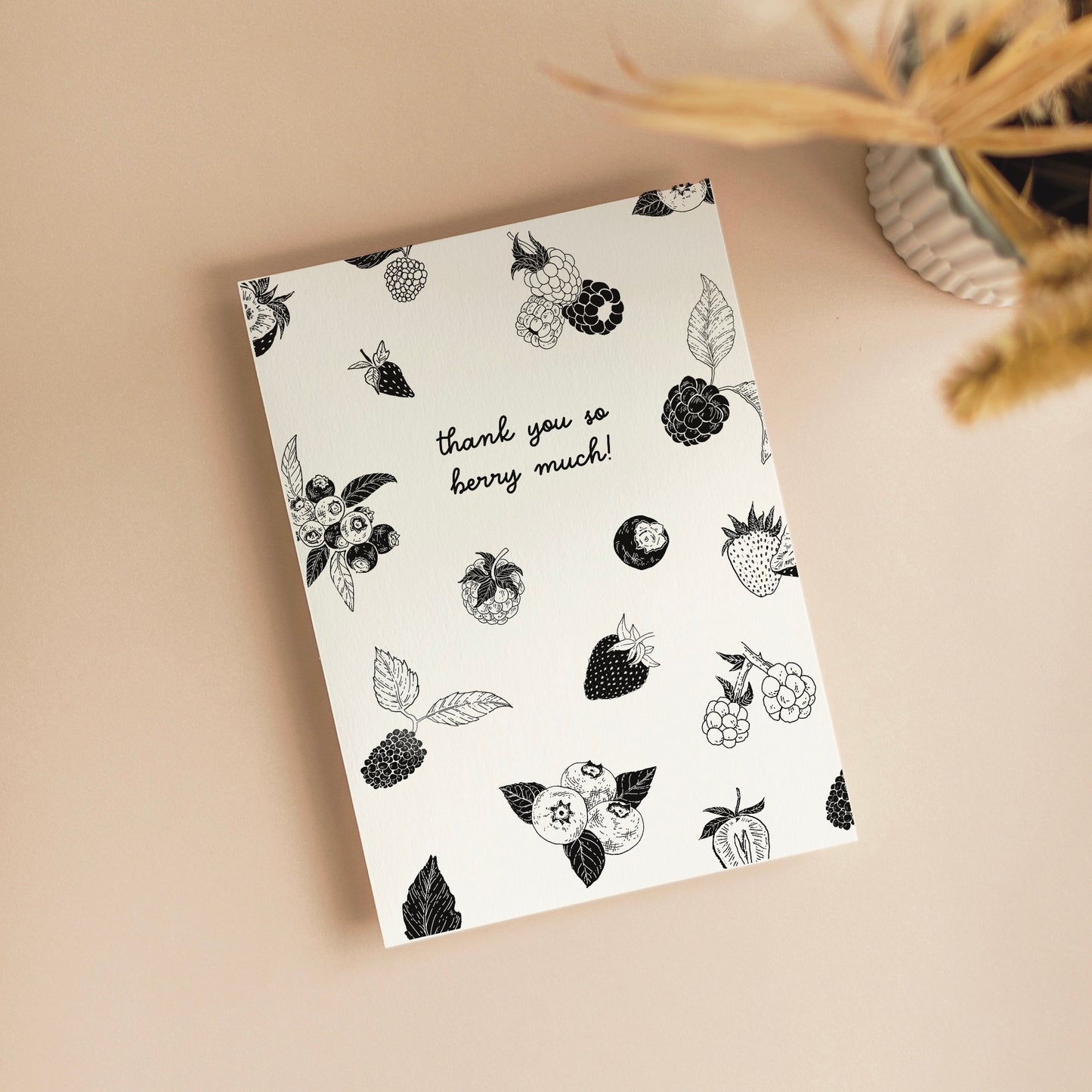 Thank You Berry Much Greeting Card