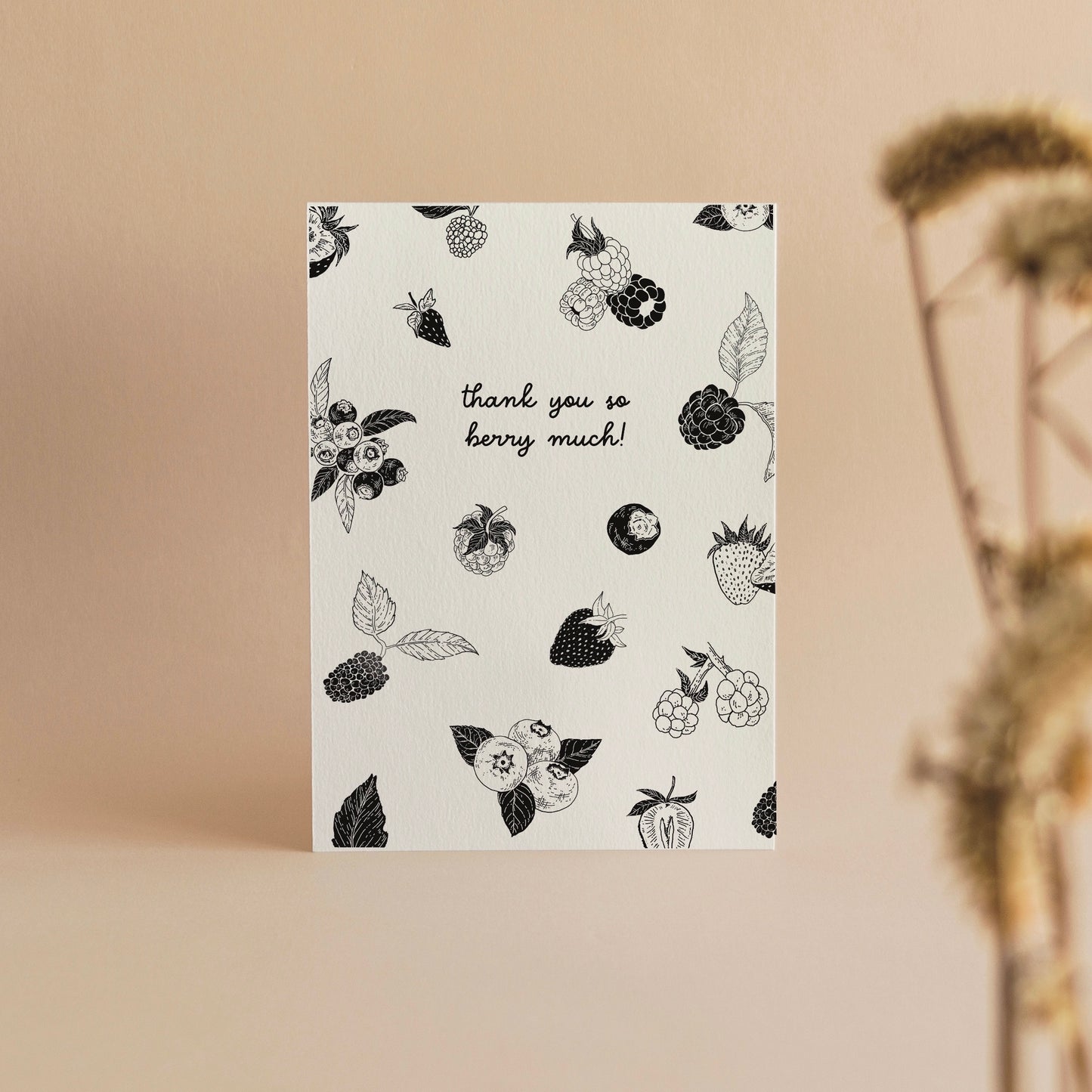 Thank You Berry Much Greeting Card
