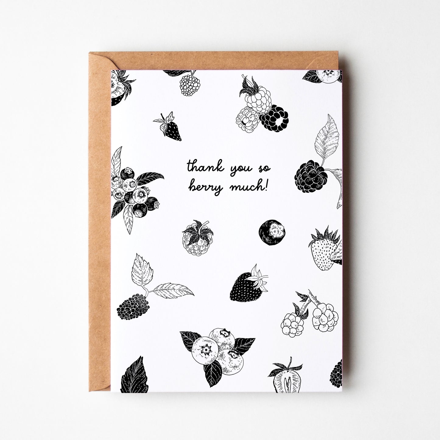 Thank You Berry Much Greeting Card