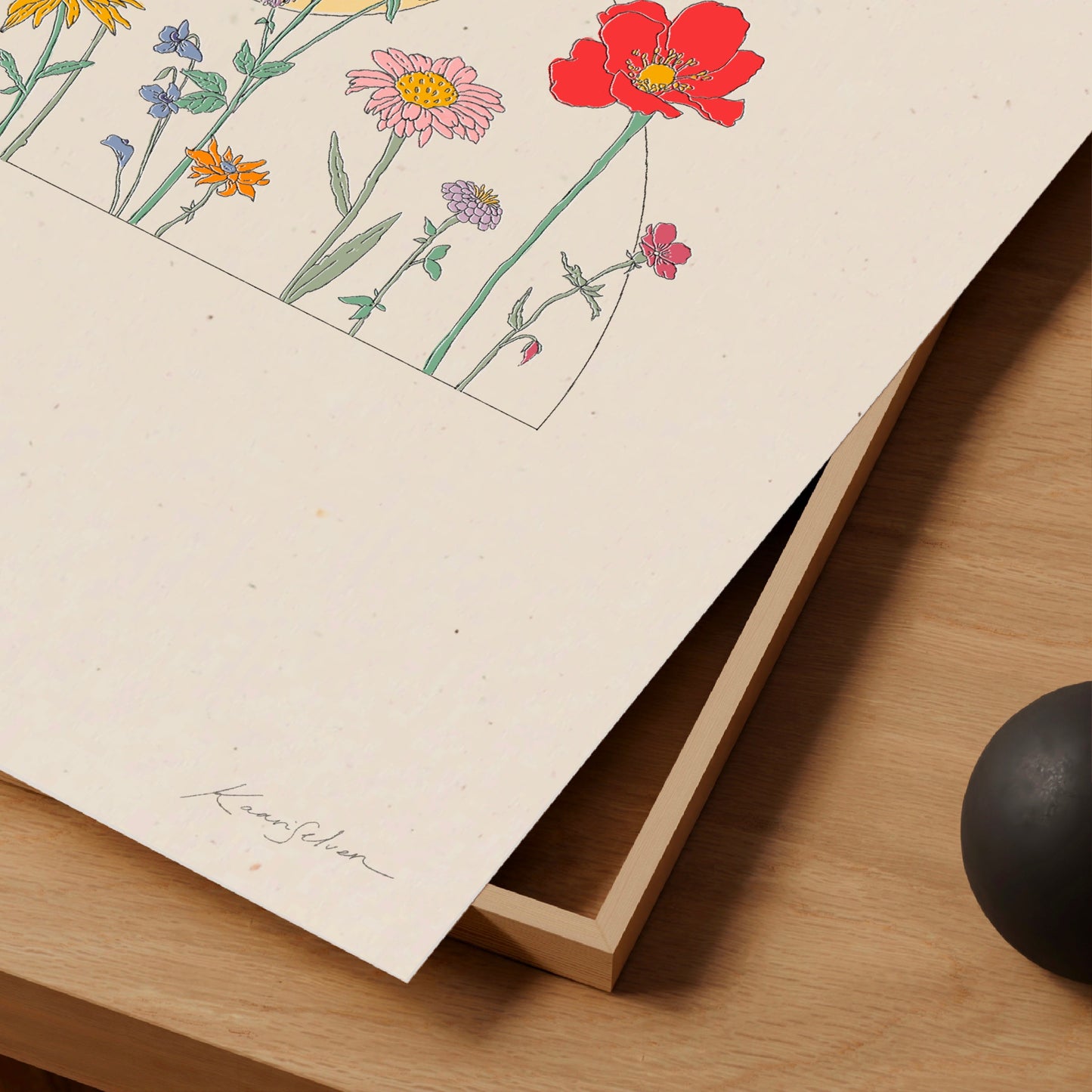 Wildflower Sun Art Print