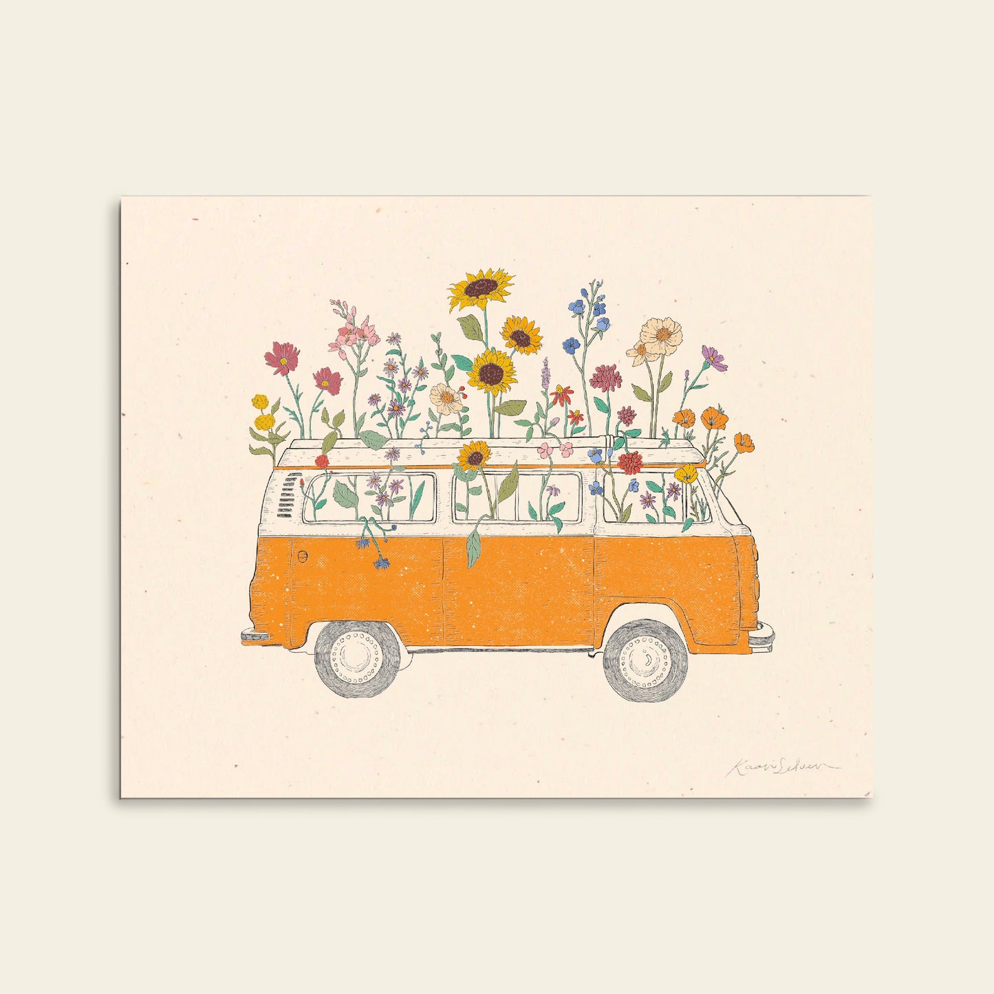 Flowering Van Art Print