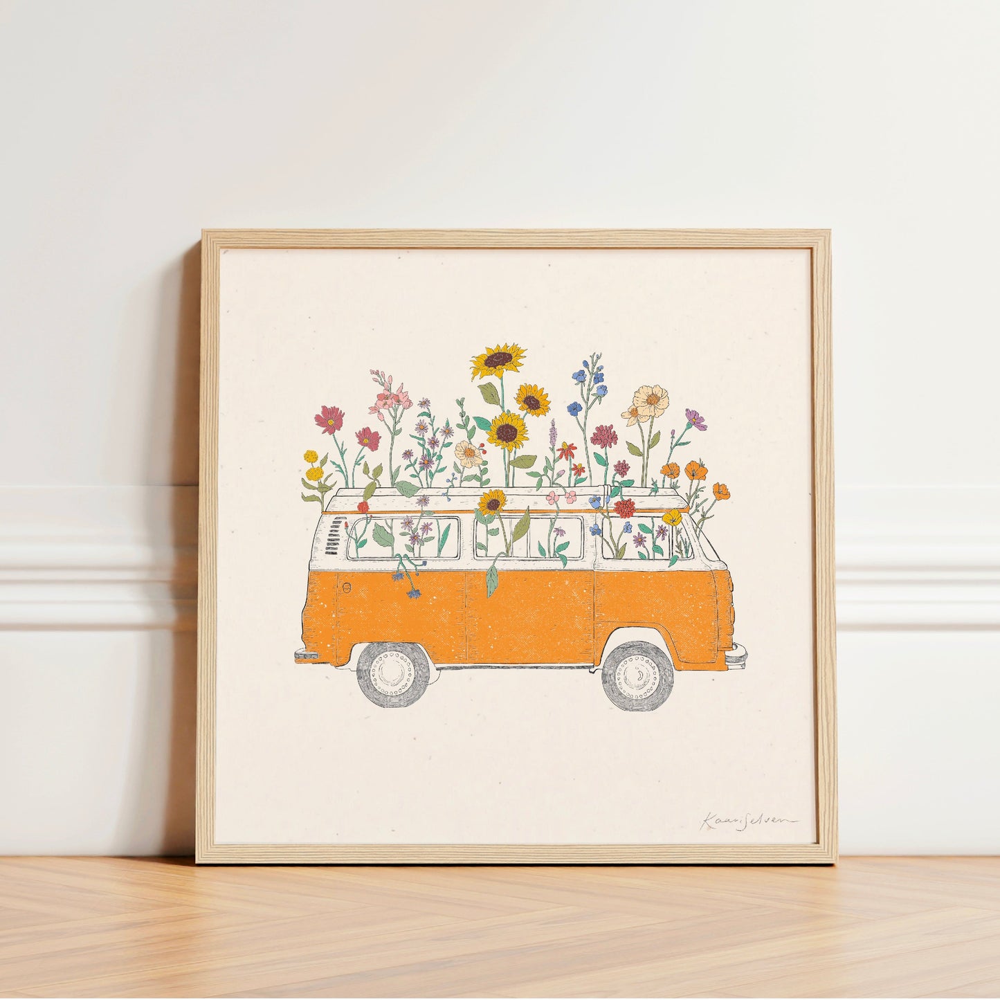 Flowering Van Art Print