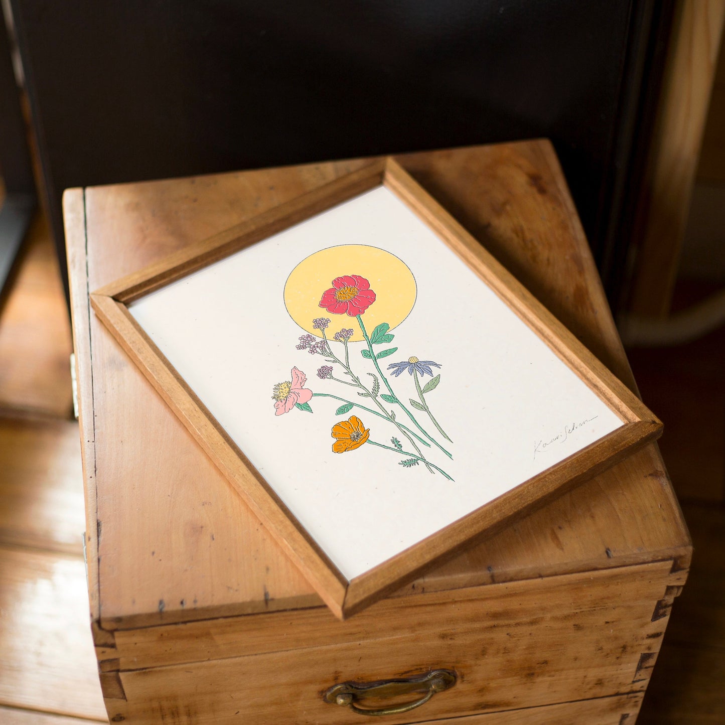 Wildflower Sun II Art Print