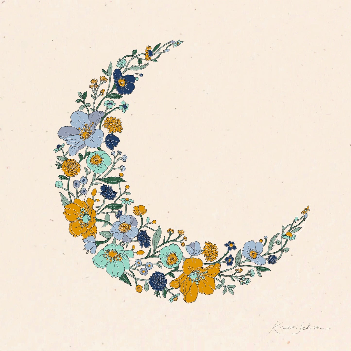 Moon Blossoms Art Print