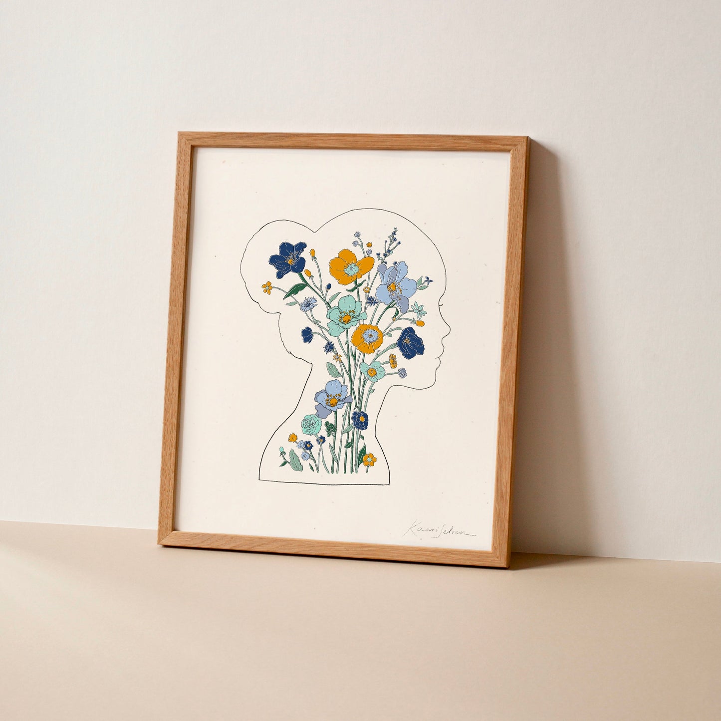 Mindful Bloom Art Print