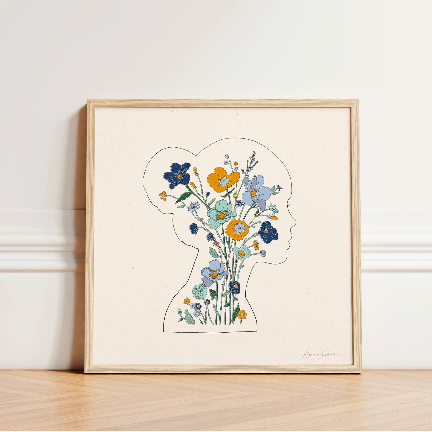Mindful Bloom Art Print