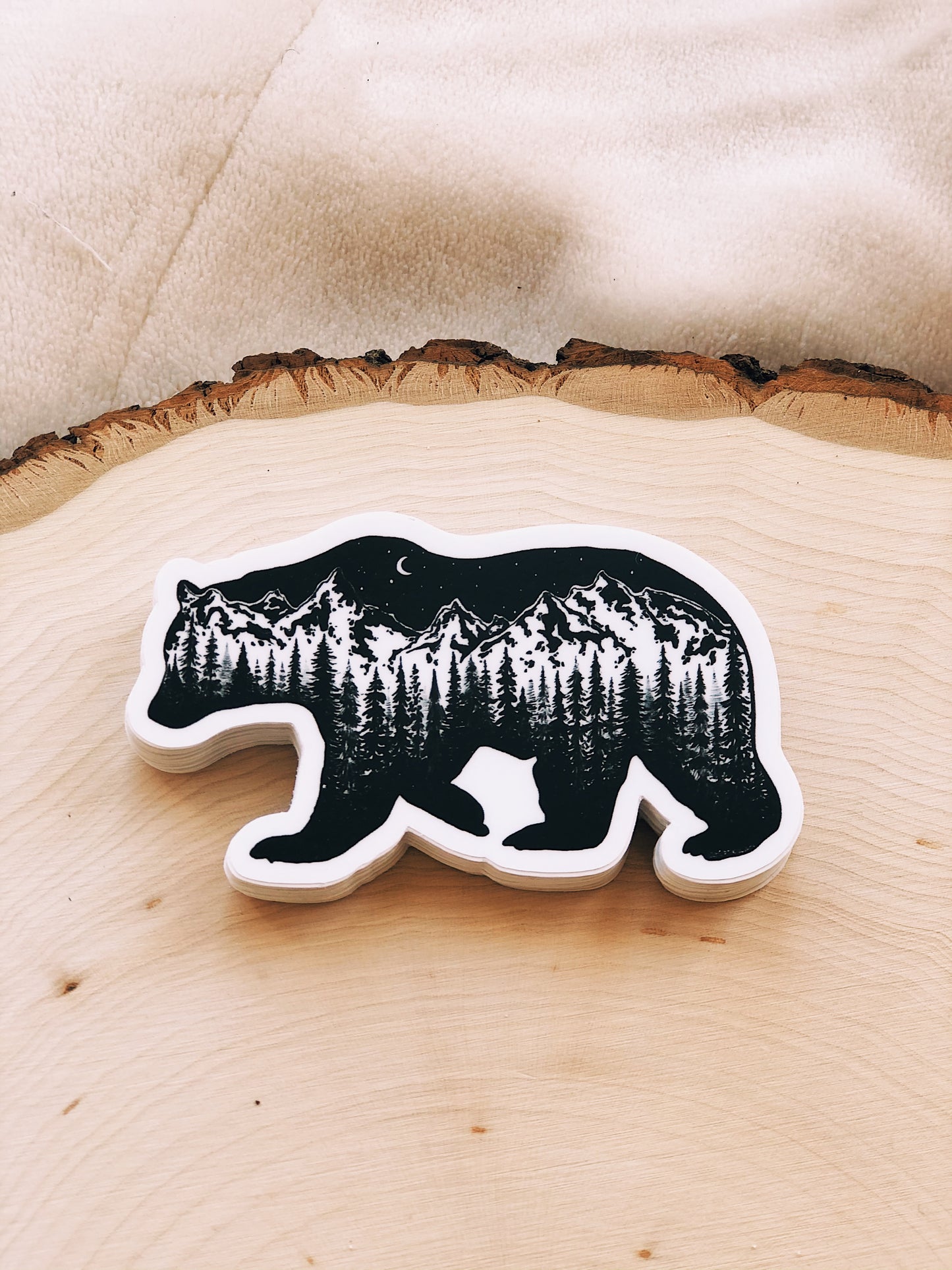 Mountain Bear Vinyl Sticker