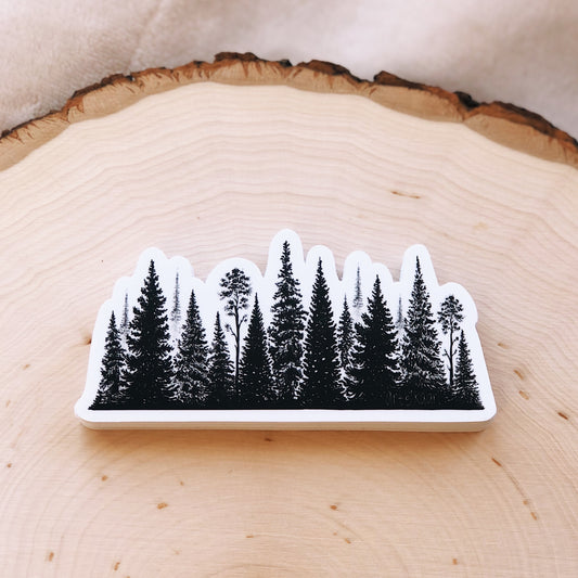 Treescape Line Vinyl Sticker