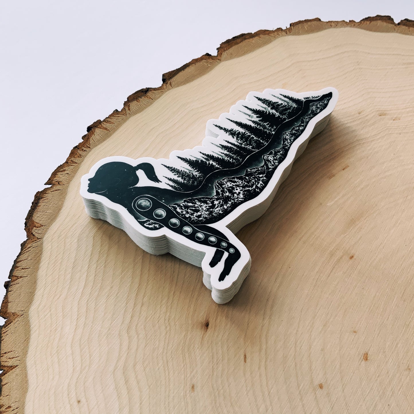Yoga Pose II Vinyl Sticker