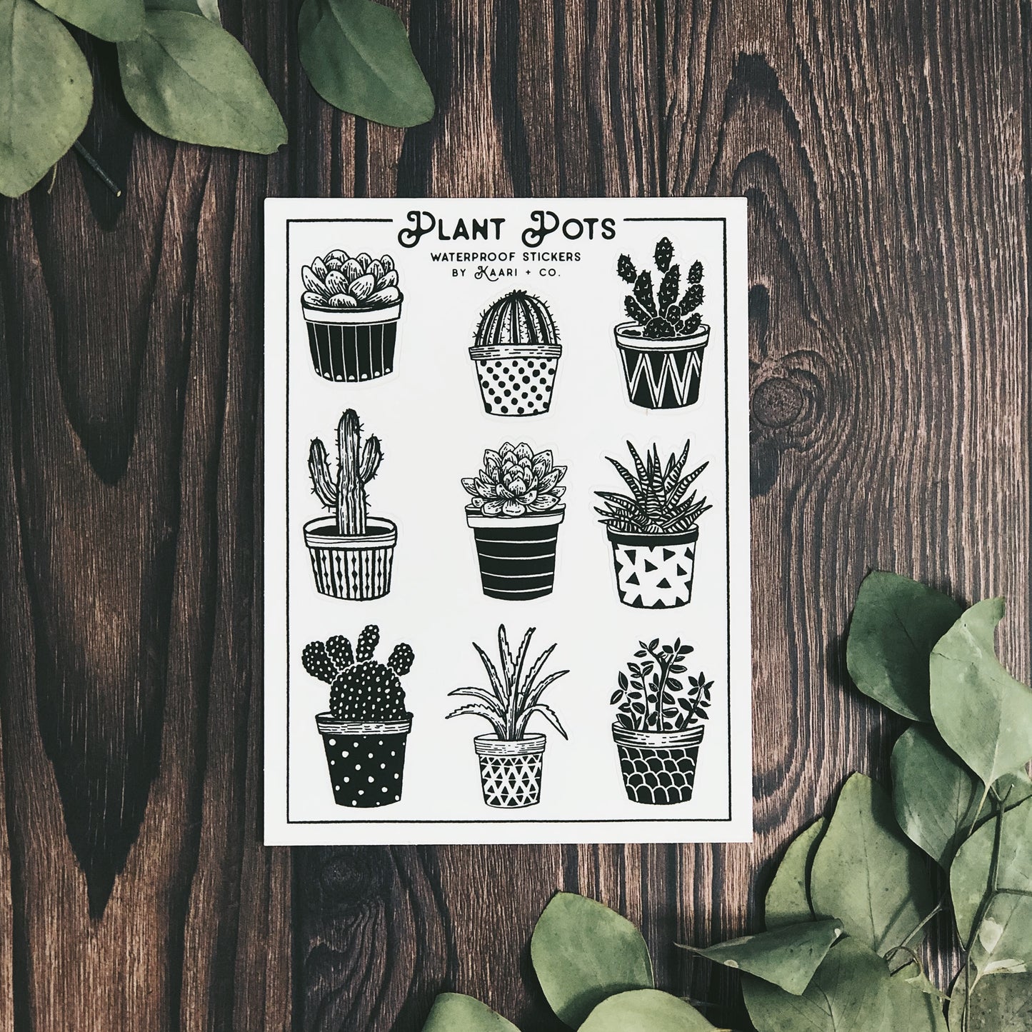 Plant Pots Sticker Sheet