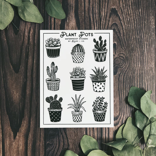 Plant Pots Sticker Sheet
