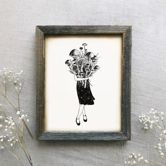 Mushroom Bouquet Art Print