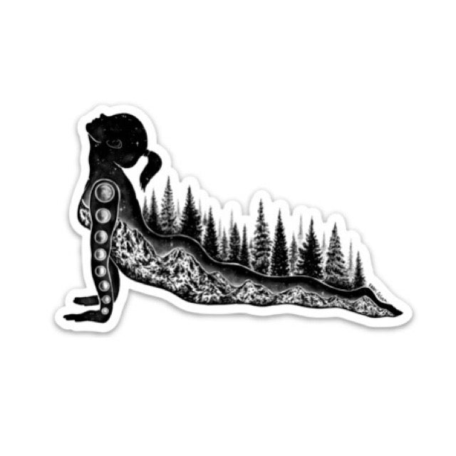 Yoga Pose II Vinyl Sticker
