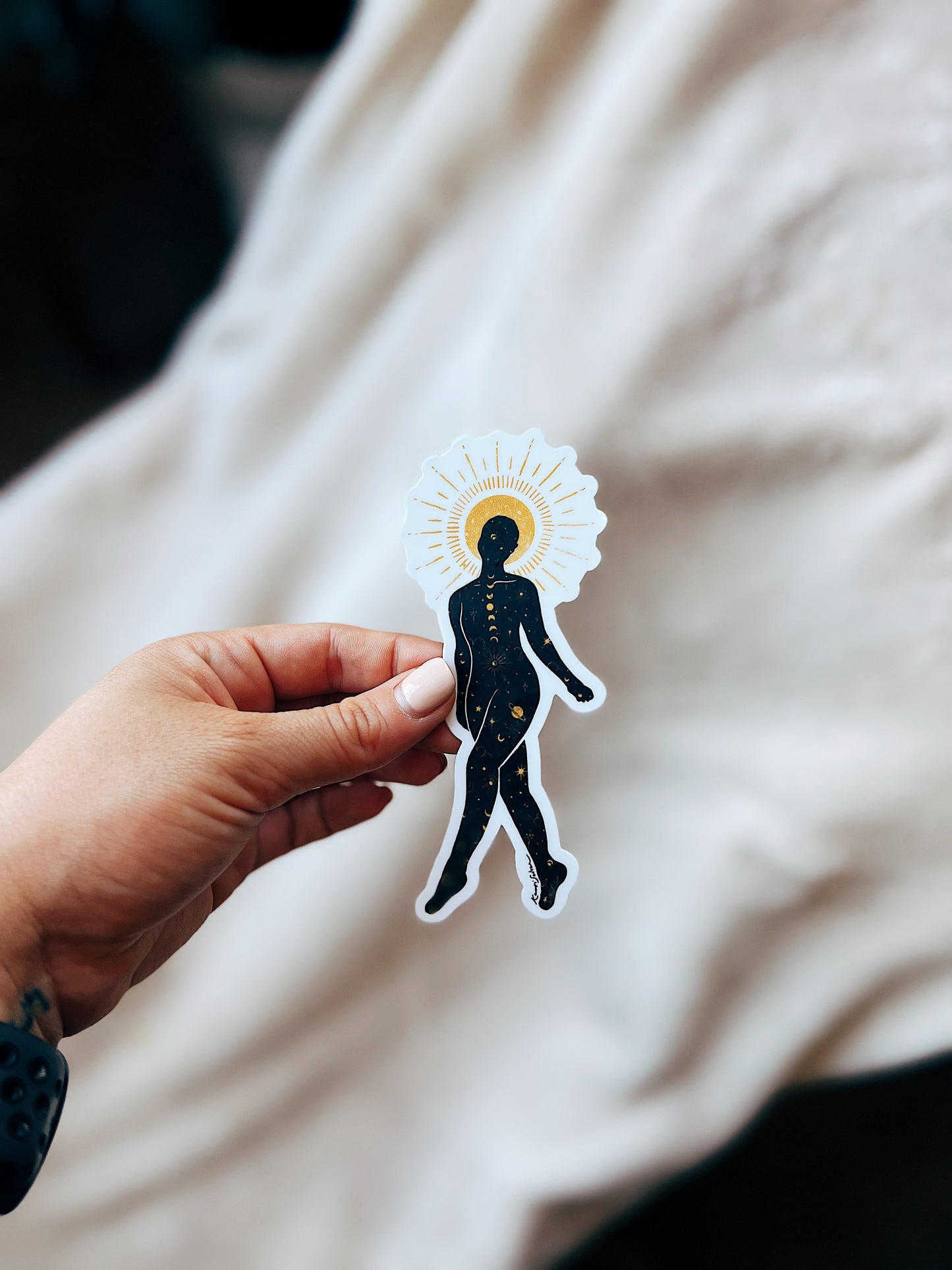 Celestial Woman Vinyl Sticker